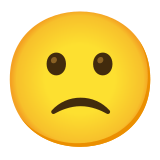 🙁 Slightly Frowning Face, Emoji by Google