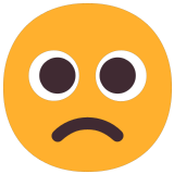 🙁 Slightly Frowning Face, Emoji by Microsoft