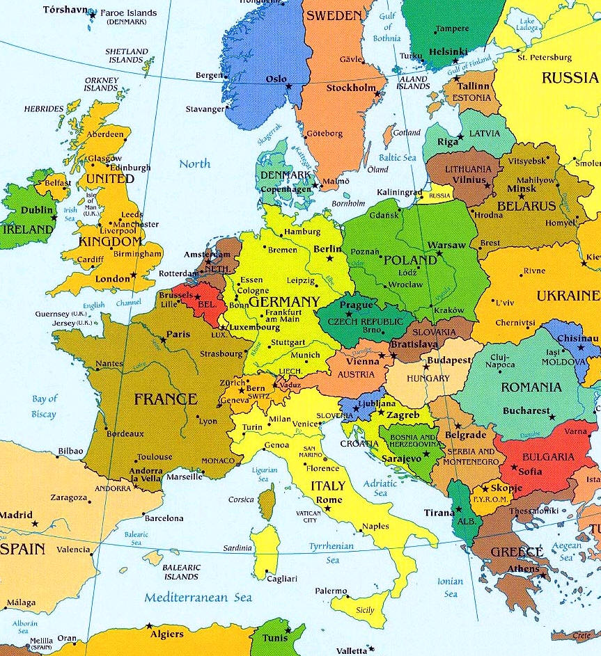 Map of Europe