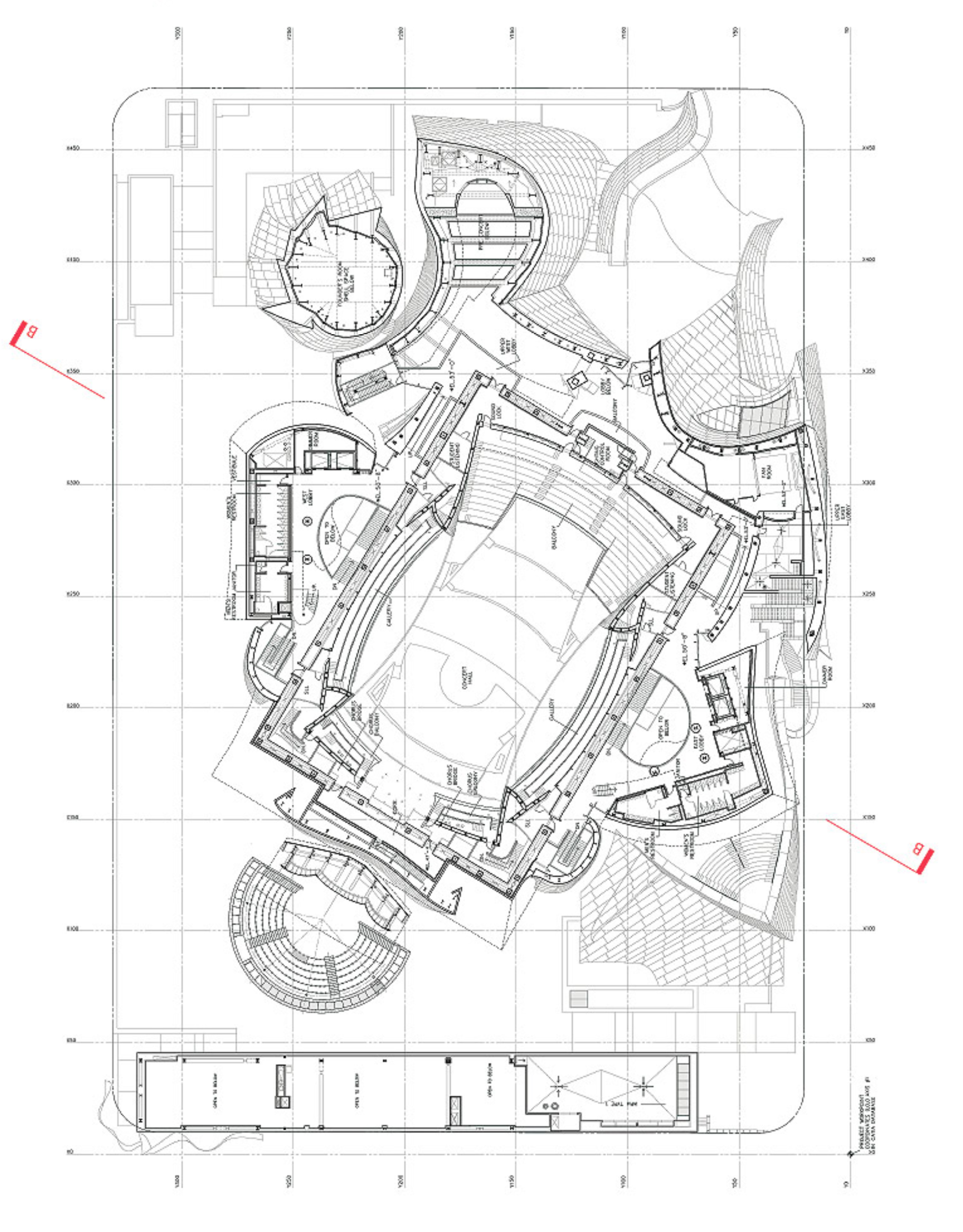 Walt Disney Concert Hall Floor Plan