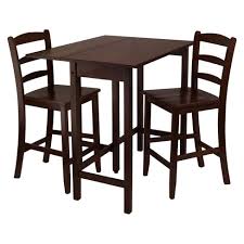 3pc lynnwood drop leaf high table with