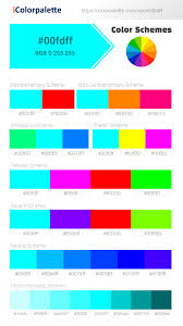 You have to buy fluorescent colors ready made. Hex Color Code 00fdff Fluorescent Turquoise Color Information Hsl Rgb Pantone