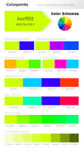 You have to buy fluorescent colors ready made. Hex Color Code Ccff02 Fluorescent Yellow Color Information Hsl Rgb Pantone