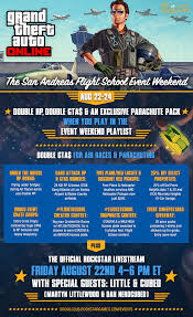 There is no thread in the forum (no search results ) so requesting a decent ammunation guide. The San Andreas Flight School Event Weekend This Fri Sun Rockstar Games