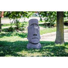 Concrete figure of an easter island stone statue. Easter Island Statues Wayfair