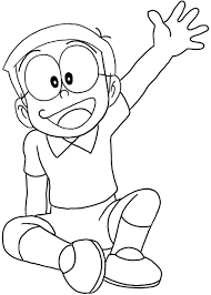 Printable and coloring pages of doraemon. Printable Nobita Coloring Pages Anime Coloring Pages