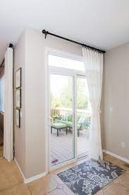 • vertical blinds these window blinds are the leading, and reliable solutions for sliding glass doors, and no other window fabric can beat the functionality and feasibility of these blinds. 45 Best Of Kitchen Sliding Door Curtain Ideas