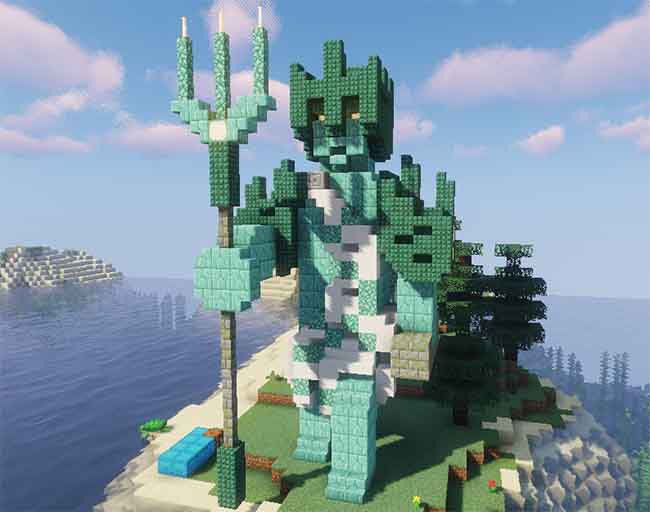 Atlas Statue Minecraft Blueprints