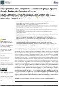 Cover page: Phylogenomics and Comparative Genomics Highlight Specific Genetic Features in Ganoderma Species