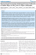 Cover page: Neonicotinoid Insecticide Imidacloprid Causes Outbreaks of Spider Mites on Elm Trees in Urban Landscapes