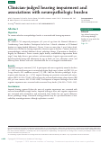 Cover page: Clinician-judged hearing impairment and associations with neuropathologic burden.