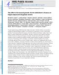 Cover page: The effect of increased genetic risk for Alzheimer's disease on hippocampal and amygdala volume