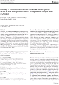 Cover page: Severity of cardiovascular disease and health-related quality of life in men with prostate cancer: a longitudinal analysis from CaPSURE