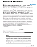 Cover page: Dietary carbohydrate restriction in type 2 diabetes mellitus and metabolic syndrome: time for a critical appraisal