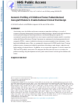 Cover page: Genomic Profiling of Childhood Tumor Patient-Derived Xenograft Models to Enable Rational Clinical Trial Design