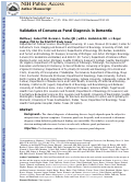 Cover page: Validation of Consensus Panel Diagnosis in Dementia