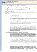 Cover page: Long‐term neuroplasticity and functional consequences of single versus recurrent early‐life seizures