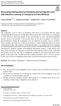 Cover page: Nowcasting Earthquakes by Visualizing the Earthquake Cycle with Machine Learning: A Comparison of Two Methods