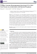 Cover page: Complex Genomic Rearrangements Involving ETV6::ABL1 Gene Fusion in an Individual with Myeloid Neoplasm.