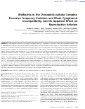 Cover page: Wolbachia in the Drosophila yakuba Complex: Pervasive Frequency Variation and Weak Cytoplasmic Incompatibility, but No Apparent Effect on Reproductive Isolation