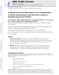 Cover page: Systematic Review and Meta-Analysis: Risk of Hospitalization in Patients with Ulcerative Colitis and Crohn’s Disease in Population-Based Cohort Studies