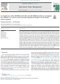 Cover page: A comparison of the HYDRUS (2D/3D) and SALTMED models to investigate the influence of various water-saving irrigation strategies on the maize water footprint