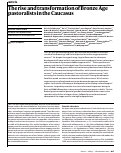Cover page: The rise and transformation of Bronze Age pastoralists in the Caucasus.