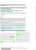 Cover page: Poisson hurdle model-based method for clustering microbiome features