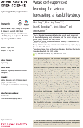 Cover page: Weak self-supervised learning for seizure forecasting: a feasibility study.