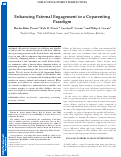 Cover page: Enhancing Paternal Engagement in a Coparenting Paradigm