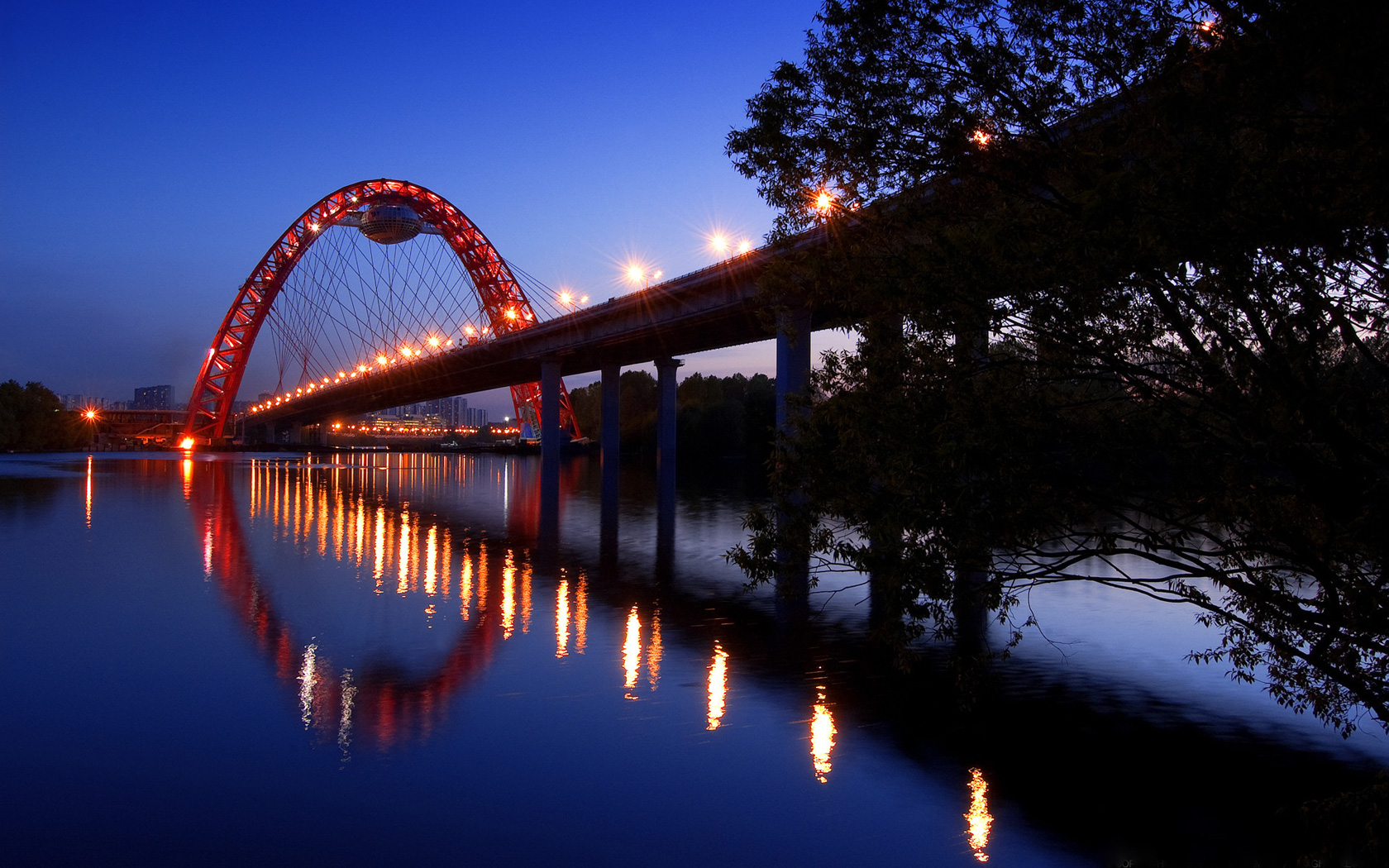 moscow bridge desktop hd widescreen wallpaper