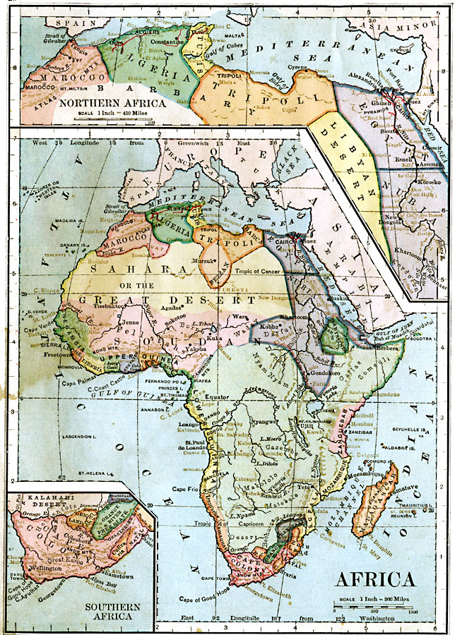 Pre Colonial Africa Map | World Map Gray