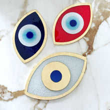 Handmade Evil Eye Beads, Blue Red Evil Eye, Evil Eye Table Decor