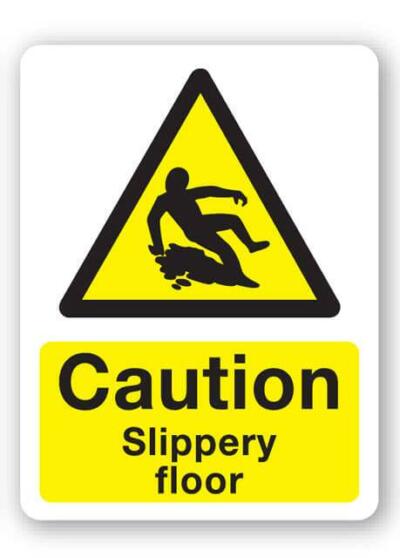 Caution - Slippery Floor Sign