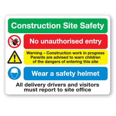 Construction Site Safety Sign