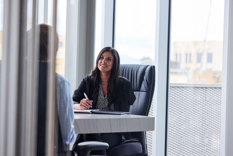 Women in a business setting.