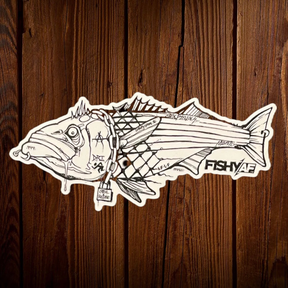 7” Punk Rock Striper Sticker