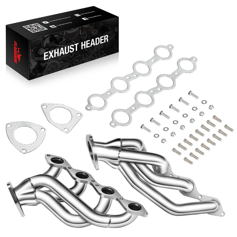 Exhaust Header for 2000-2006 GMC Yukon Sierra Chevy Avalanche Silverado Suburban 1500 4.8L 5.3L