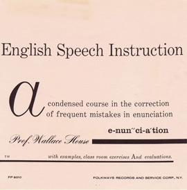 English Speech Instruction