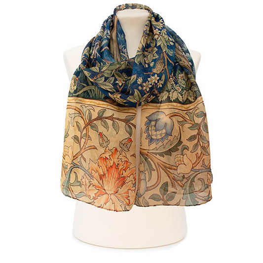 Tree Portiere Silk Habotai Scarf