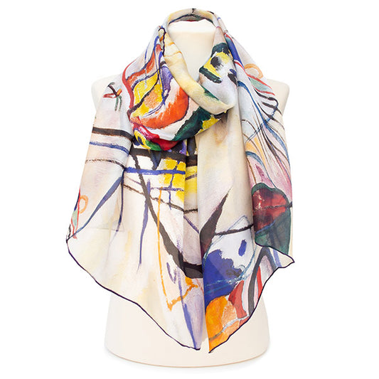 Kandinsky Overture Chiffon Scarf