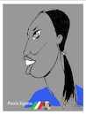 Cartoon: Paola Egonu (small) by Enzo Maneglia Man tagged caricature,egonu,paola,volley,femminile,olimpiadi2024