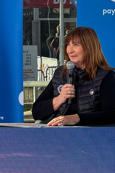 Anne Le Cam sur le plateau de France 3 Pays de la Loire, le 30 octobre 2024