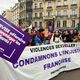 "Violences sexuelles : condamnons l'(in)justice française", peut-on lire sur une banderole affichée lors de la manifestation parisienne.