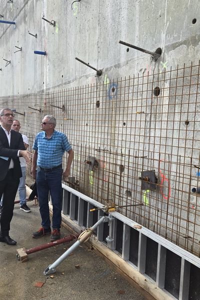 Pierre Savelli sur le chantier de l'Ondina, à Bastia.