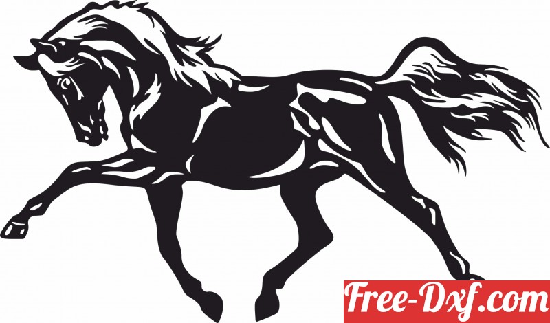 Download Horse clip art BteGQ High quality free Dxf files, Svg, C