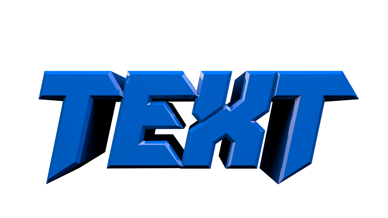 Text 3D PNG Image High Quality Transparent PNG Image