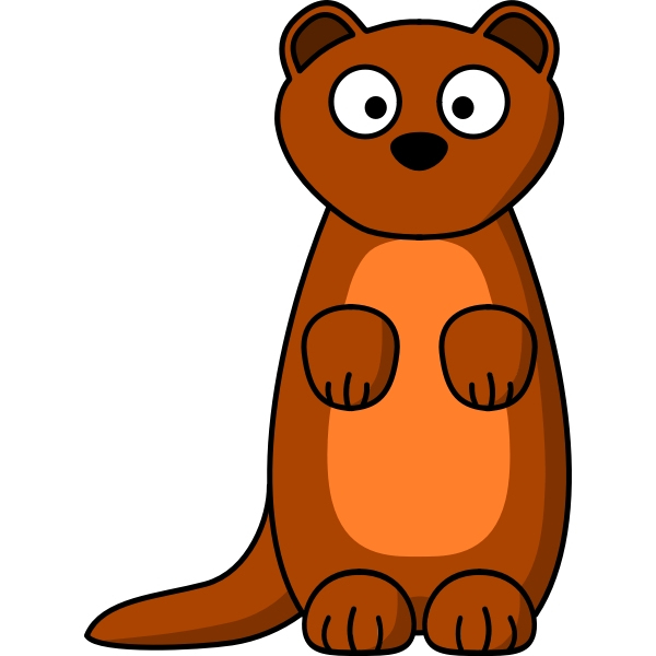 Cartoon weasel