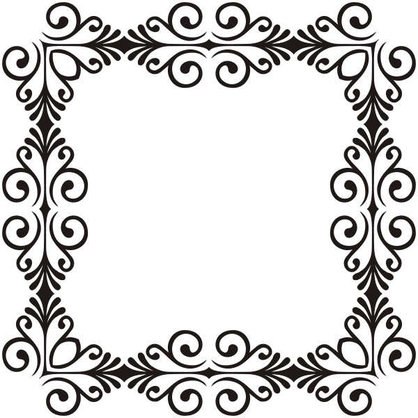 Art Deco Style Flourish Frame 11