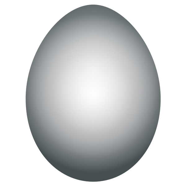 Grayscale Easter Egg